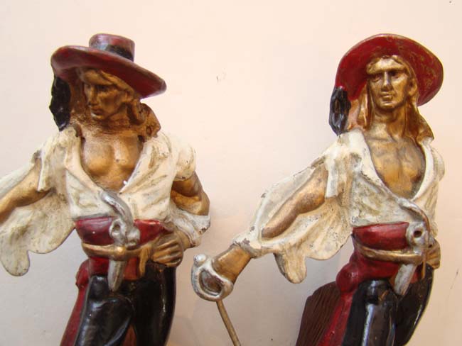 A pair of Piarate bookends circa 1928 by the Armor Bronze Co. — image 2